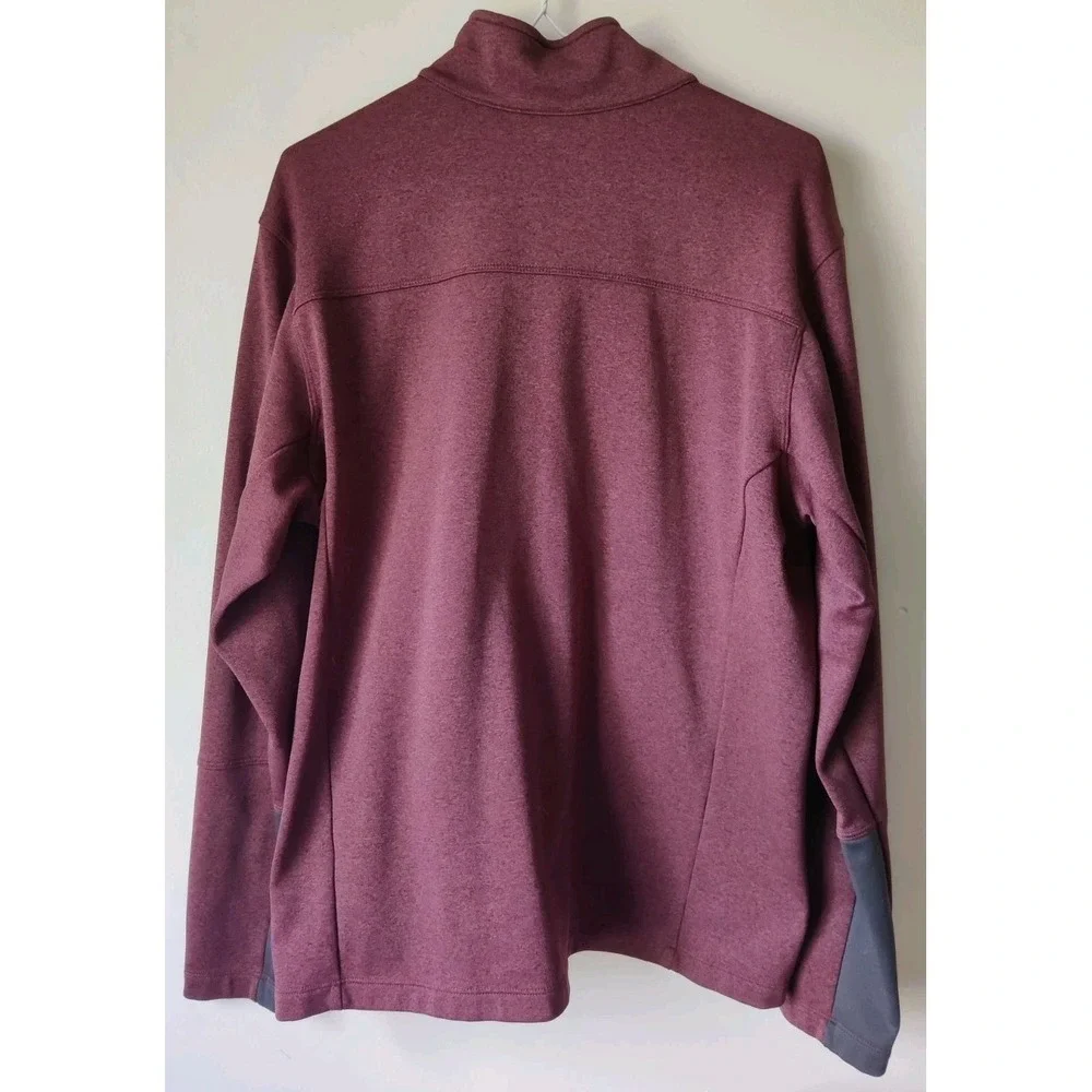 The North‎ Face Canyonlands Full-Zip Fleece Jacket Maroon Poly Blend Size Large